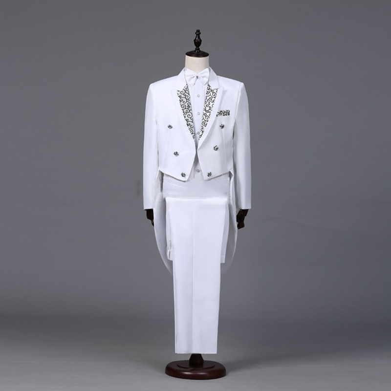 Stunning Men's Tuxedo Tailcoat Suit for Stage & Wedding - Image 3