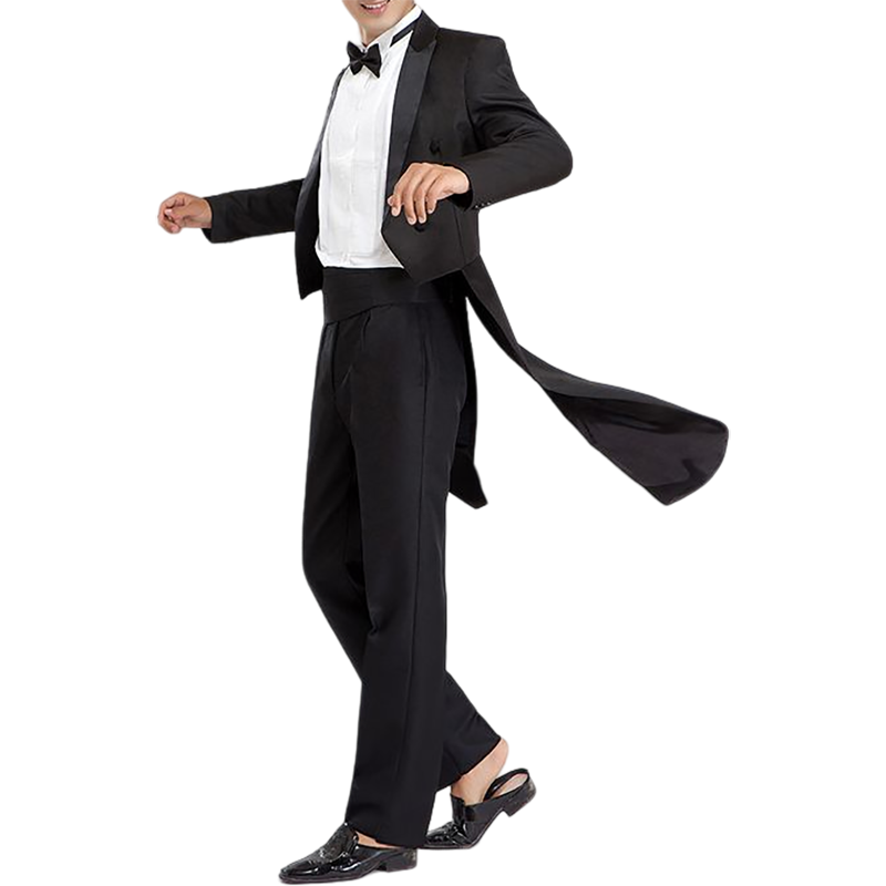 Stunning Men's Tuxedo Tailcoat Suit for Stage & Wedding - Image 5