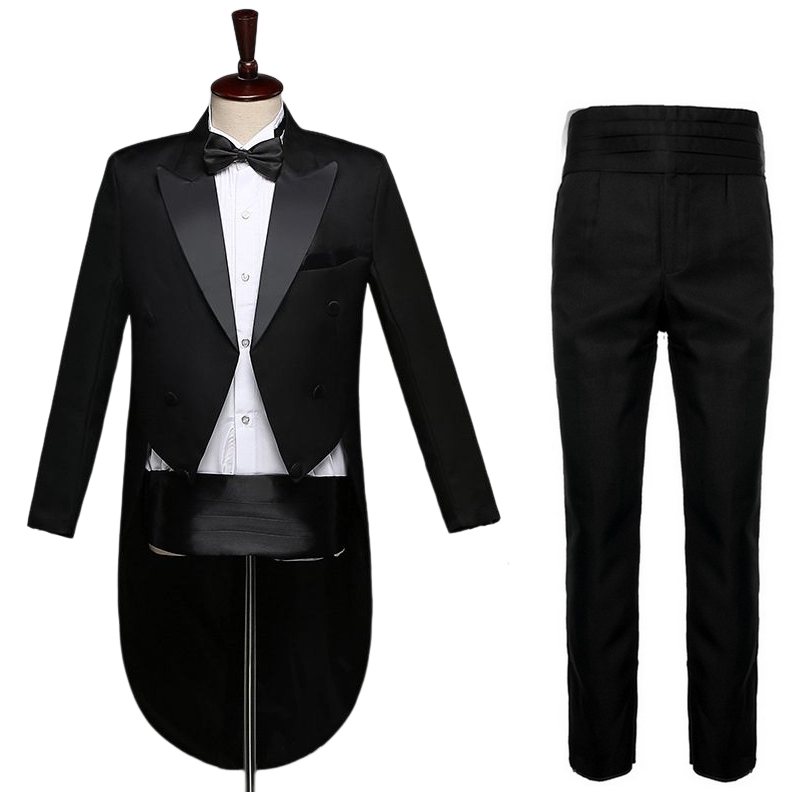 Stunning Men's Tuxedo Tailcoat Suit for Stage & Wedding - Image 6