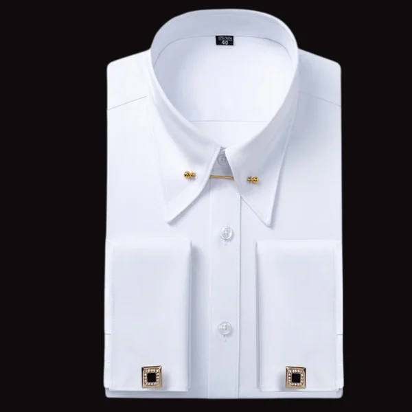 Premium Mens Pin Collar French Cuff Dress Shirts