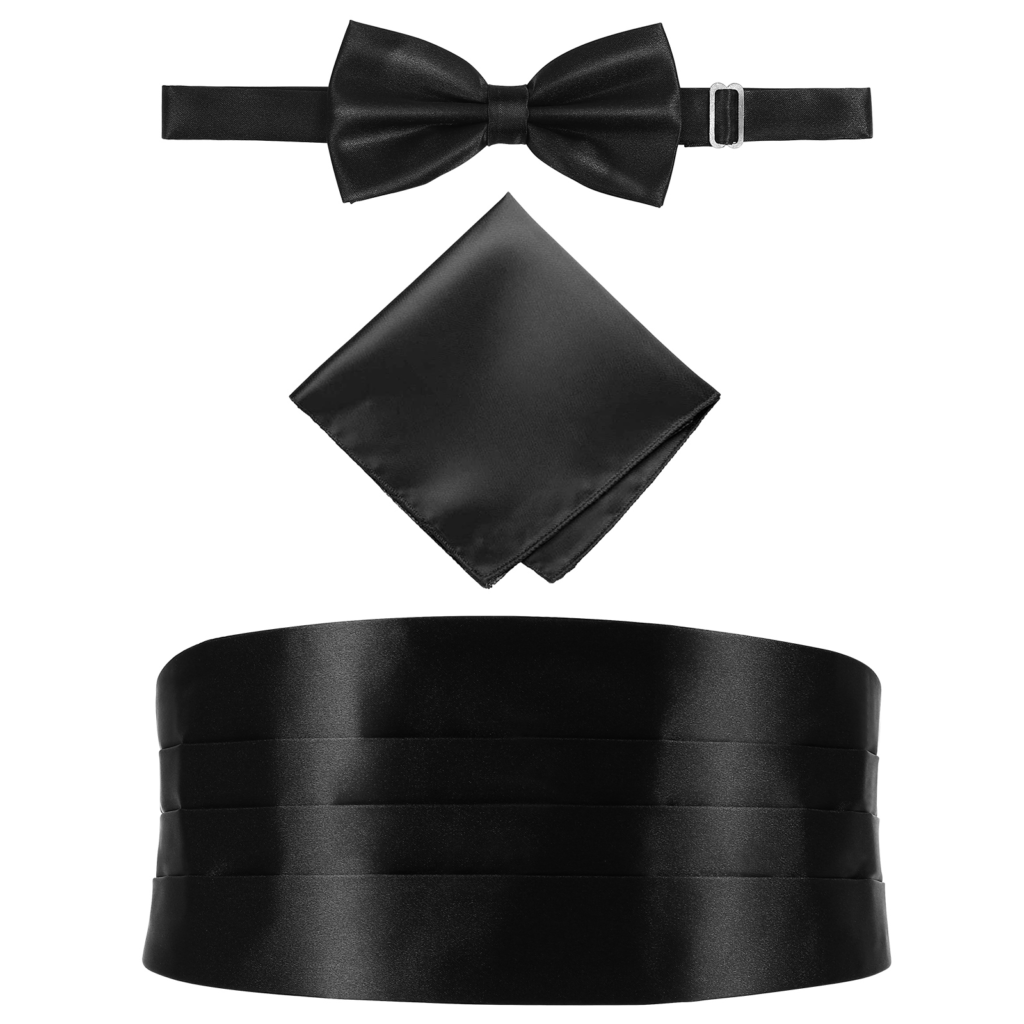 Mens Cummerbund Sets Pocket Square Hanky Bow Tie Tuxedo Wedding Mens CummeFormal Noeud Papillon Sash Wide Belts Ceremonial Belt