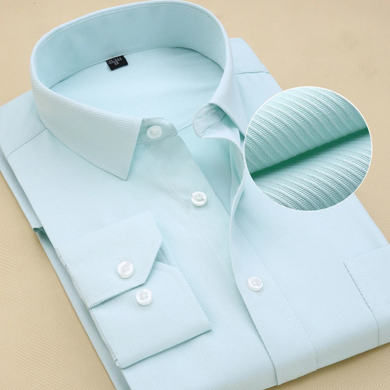 Plus Size Long Sleeve Men Dress Shirt Fashion Male Business Formal Wear Office Working White Shirts 45 46 47 48 Large Clothing - Image 6